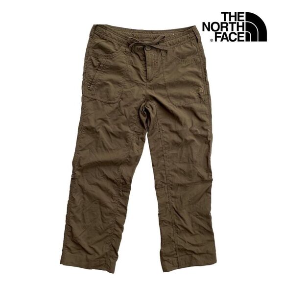 😊 3/$30 
The North Face Sz 4 Active Capri or Pants Brown - Picture 1 of 11